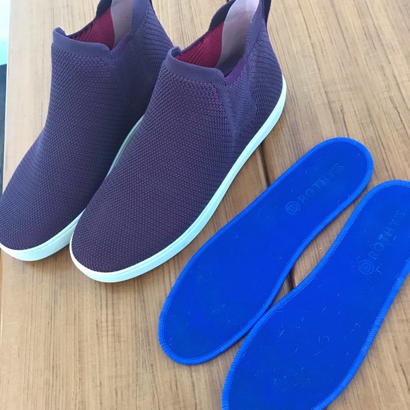 Rothys Chelsea boot in Berry Lattice Stitch size 12 - Picture 6 of 6